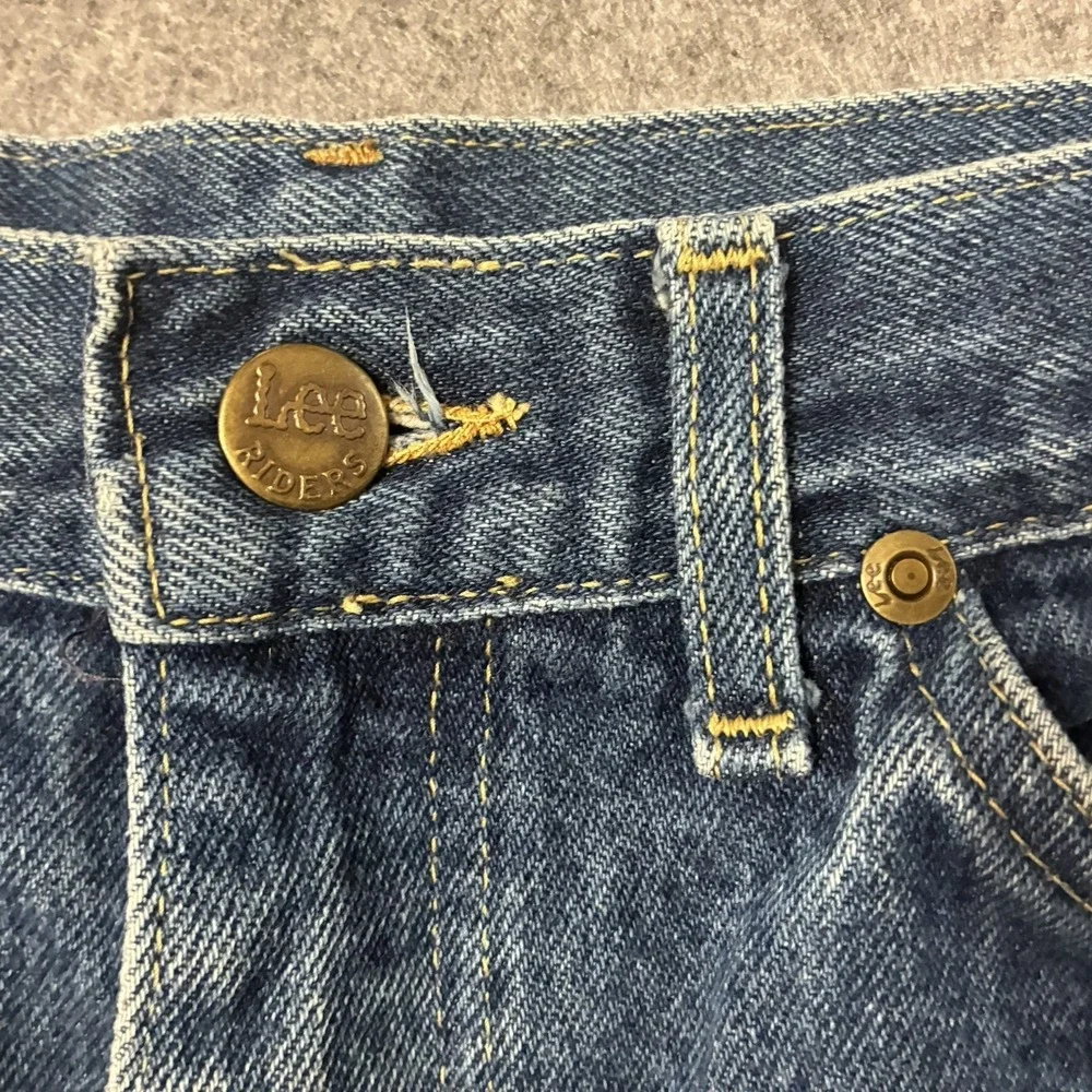 Vintage 70s Lee Riders Denim Jeans Men 28x30 Union Made In USA Talon 42 Bootcut